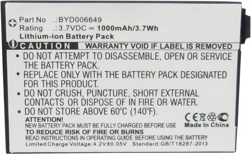 Vista 4 de Synergy Batería Digital Compatible con BT Video Baby Monitor 1000 Baby Monitor Batería de litio 3.7V 1000mAh) - Repl. Batería BT BT298555
