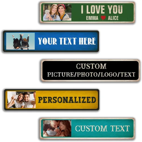 Vista 15 de Letreros de calle personalizados para dormitorio, letreros de calle personalizados, letreros de calle personalizados, letreros de calle