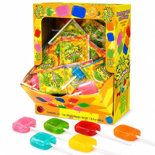 Vista 10 de Yummy-Lix Piruletas (Paquete de 24, Redondas Gourmet)