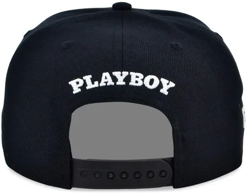 Vista 4 de Playboy Sombrero ajustable de pico plano de esmoquin negro