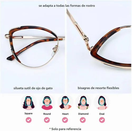 Vista 5 de Firmoo Lentes de bloqueo de luz azul, antifatiga ocular, anti dolor de cabeza, corte UV, gafas de lectura para computadora Cateye con aumento Negro