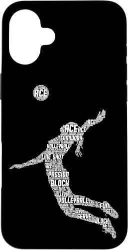 Vista 23 de Funda para iPhone 17 de voleibol para adolescentes y mujeres