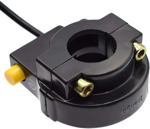 Vista 4 de Empuñaduras de mango de acelerador giratorio de 7/8 de pulgada 22mm, cable de acelerador de 75 pulgadas de largo, juego de interruptores de apagado