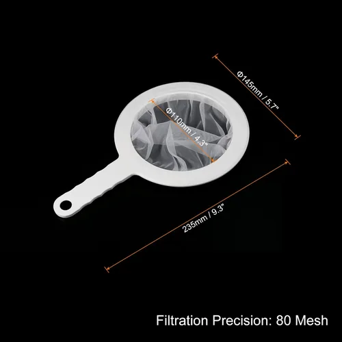 Vista 2 de PATIKIL Colador de filtro de alimentos de 9 x 6 pulgadas, 80 filtros de malla para cocina, coladores de malla fina con mango para filtro, jugo