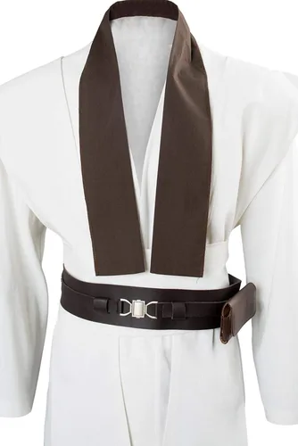 Vista 3 de Disfraz de túnica para hombre túnica con capucha conjunto completo de disfraz de Halloween