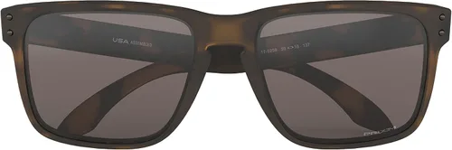 Vista 6 de Oakley Holbrook XL Gafas de sol de tortuga marrón mate con lente Prizm negro iridio pegatina
