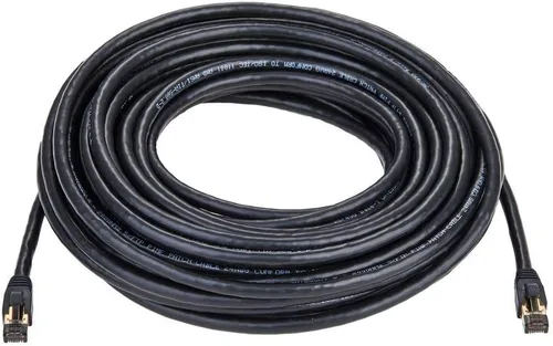 Vista 7 de Cables Direct Online Cable de conexión Ethernet SFTP Cat8 negro de 0.5 pies, conexión de 40 Gbps 2000 MHz, cobre blindado 26AWG RJ45 retrocompatible