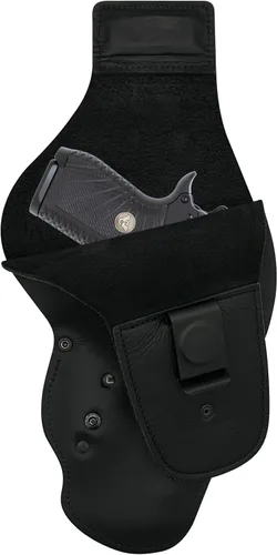 Vista 18 de Urban Carry LockLeather Funda G3 Holster - Diseño híbrido de cuero/polímero para ocultación óptima Disponible en tamaños Cadete, Trooper, Teniente
