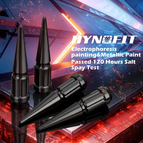 Vista 5 de Dynofit Tuercas de Orejeta con Picos 9/16-18 Compatibles con Dodge Ram 1500 2500 3500 1994-2011, 32pcs Tuercas con Picos de Estilo de Una Pieza