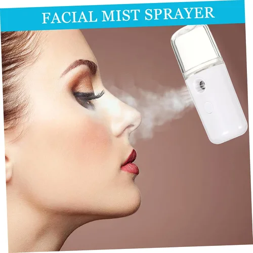 Vista 6 de 1 unidad USB recargable nanómetro humidificador facial portátil de mano pulverizador dispositivo de humedad para mujeres y niñas para viajes
