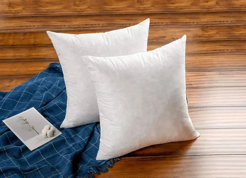 Vista 5 de JA COMFORTS Relleno de almohada de plumón de ganso de 28 x 28 pulgadas (juego de 1), relleno de plumón de 5%, alto peso, funda de algodón de 250