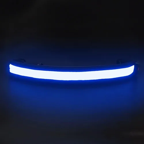 Vista 4 de BSEEN Cinturón LED para correr, cintura LED reflectante recargable por USB, cinturón de luz de seguridad intermitente para corredores, corredores