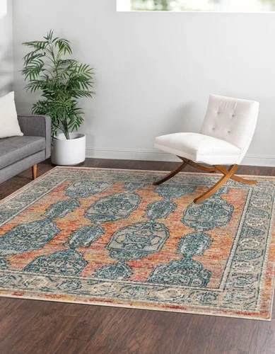Vista 27 de Unique Loom Lola Collection - Alfombra de área, atrevida (2 pies 2 pulgadas x 3 pies 1 pulgada, rectangular, gris/marfil)
