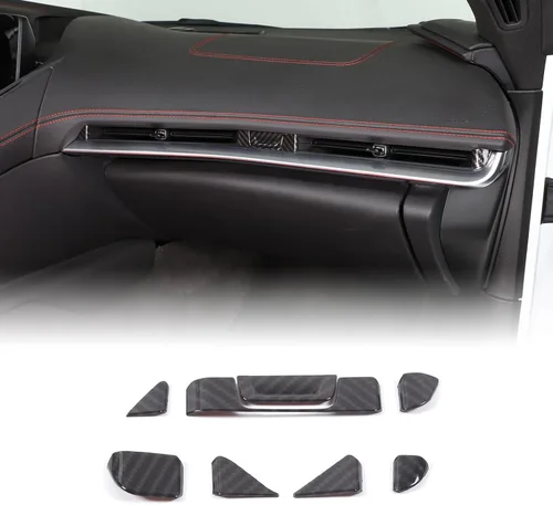 Vista 10 de CHEAYAR Marco de Decoración y Cubierta de Remate Compatible con Interruptor de Elevación de Ventana para Chevrolet Corvette C8 2020-2023