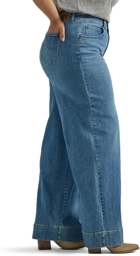 Vista 2 de Lee Pantalones de mezclilla legendarios de talle alto para mujer, talla grande