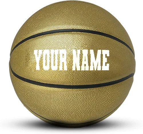Vista 10 de HAMMET Personalized Basketball, Durable Customized Basketball Balón de baloncesto negro.
