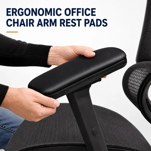 Vista 5 de Podoy Almohadillas de repuesto para reposabrazos de silla de oficina, se adapta a brazos universales de silla de escritorio con patrones