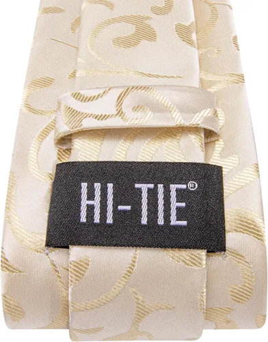 Vista 297 de Hi-Tie Corbatas de seda para hombre, diseño de cachemira a rayas, con bolsillo, gemelos cuadrados, conjunto formal de negocios
