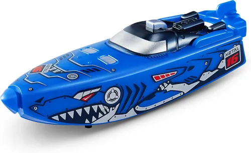 Vista 4 de Robo Alive Robo Boats, Tiburón Tigre y Tiburón Robo, Pack de 2, por ZURU - Juguete de barco activado por agua, (Exclusivo de Amazon)
