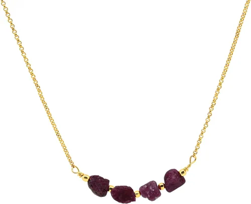 Vista 28 de Gempires Natural Raw Bar Crystals Pendant Necklace Handmade Jewelry 22 inch Adjustable Chain