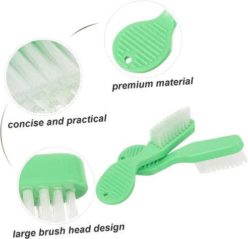 Vista 6 de Healifty Cepillo de dientes manual 10pcs Prisión Cepillo de dientes Manual Cepillo de dientes Manual Mango Suave Plástico Cabeza de Cepillo Grande
