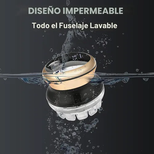 Vista 7 de KEMEI Cortadora de pelo para hombre, kit de corte automático de pelo Dorado