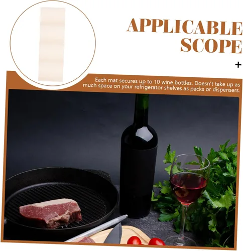 Vista 6 de Decoración de vino para mesa de cocina, estante de vino, botella de agua de plástico, organizador de nevera