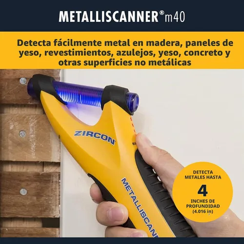 Vista 2 de Zircon MetalliScanner m40 detector de metales electrónico de mano