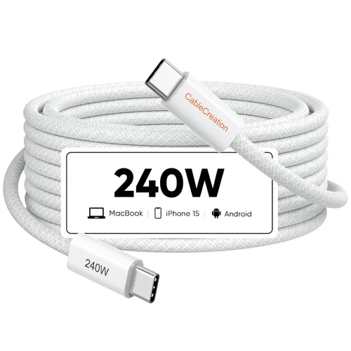 Vista 11 de CableCreation Cable de carga rápida USB C a C 1 metro 60W - Paquete de 3 cables trenzados USB C tipo C para cargar iPhone 16/15 Pro Max Plus, iPad
