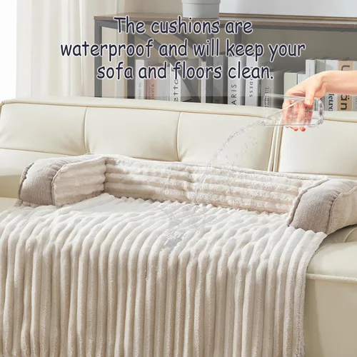 Vista 6 de WINDRACING Sofá cama de lujo para perro, funda lavable y calmante para perros, protector de sofá cama impermeable, tapete para cama de mascotas