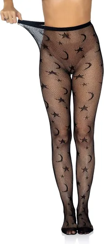 Vista 5 de Leg Avenue womens Dark Alternative Fishnet Tights