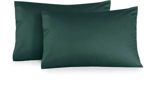 Vista 11 de Royal Tradition Juego de 2 fundas de almohada de viscosa de bambú, juego de 2 fundas de almohada estándar/Queen, color beige sólido, súper suave