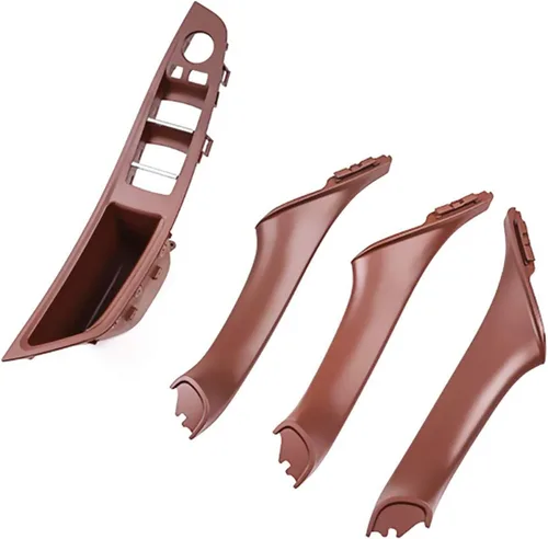 Vista 8 de Jaronx Kit de manijas de puerta para BMW Serie 5 F10/F11, reposabrazos del interruptor de ventana del lado del conductor, manija de la puerta