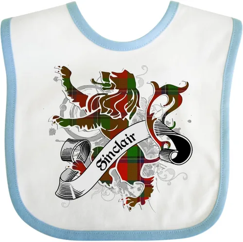 Vista 29 de inktastic Sinclair Tartan Lion Baby Bib