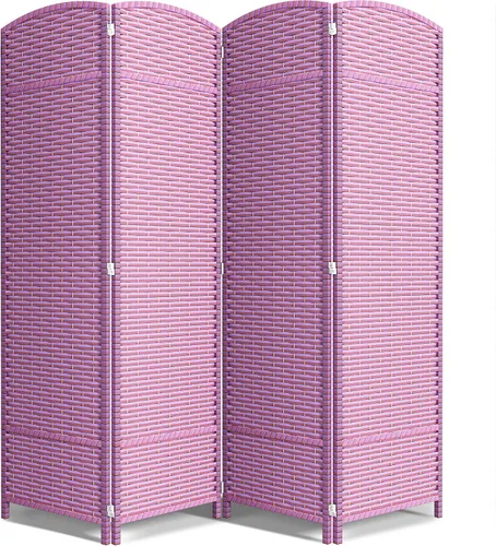 Vista 17 de Sorbus Divisor de habitación de 4 paneles de 6 pies de alto, pantalla de privacidad, paneles dobles extra anchos con bisagras, diseño de malla