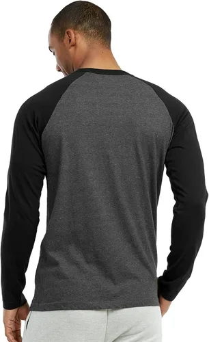 Vista 3 de TOP PRO Camiseta de béisbol de algodón raglán de manga larga para hombre