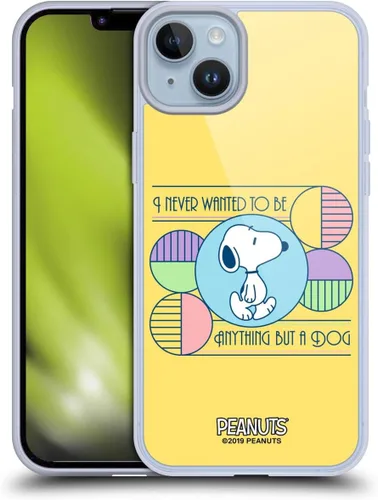 Vista 124 de Head Case Designs Snoopy Deco Dreams - Funda de gel suave con licencia oficial de Peanuts Blue Pattern compatible con Apple iPhone 7 Plus/iPhone 8