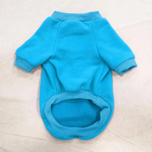 Vista 5 de Idepet Suéter de vellón para perro, camisa para perros pequeños, sudadera para mascotas, suéter suave para cachorros, camisa de invierno cálida
