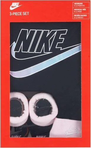 Vista 5 de Nike Conjunto de 3 piezas de gorro, botín y mono para niña