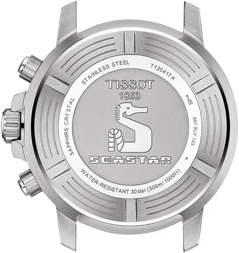 Vista 2 de Tissot Seastar GTS QTZ CHR SS RD IND Gris Movimiento de cuarzo