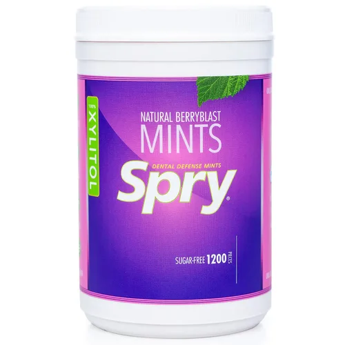 Vista 7 de Spry Xylitol Berry Blast - Caramelos sin azúcar, promueve la salud oral, aumenta la producción de saliva, detiene el mal aliento, sin OMG, sin