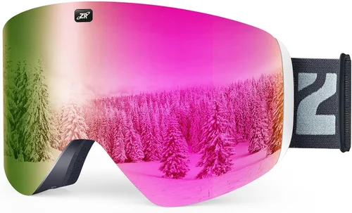 Vista 16 de ZIONOR X11 Ski Goggles Magnetic Cylindrical Snowboard Snow Goggles for Men Women