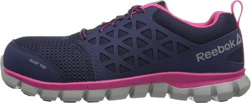 Vista 8 de Reebok Work RB044 - Cojín sublite para mujer, puntera de seguridad de aleación de trabajo, Azul