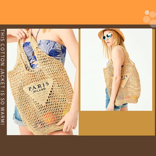 Vista 7 de QZUnique Bolso tejido de paja para mujer, bolso de hombro de verano, bolso de playa, hobo vacacional, bolso de mano de paja, Beige