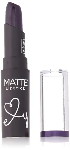 Vista 10 de Ruby Kisses - Lápiz labial, acabado mate, de larga duración, altamente pigmentado, aplicación suave, cobertura completa, maquillaje de color de Rojo