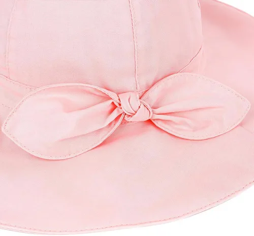 Vista 4 de Sombrero de sol transpirable para niños y niñas pequeños, de algodón, plegable, con protección SPF 50+