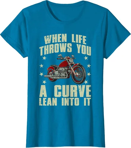 Vista 87 de Funny Motorcycle Racer Design for Men Women Motorcycle Lover T-Shirt Asphalt Grey