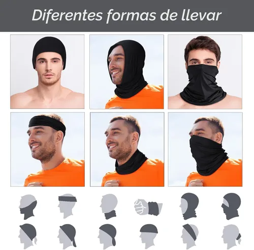 Vista 3 de Geyoga 6 piezas de protección UV para el verano, polaina de cuello refrescante, ropa para la cara, polaina para cuello, bufanda, protector solar