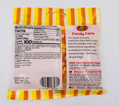 Vista 2 de Jelly Belly 45118 Jelly Belly Candy Corn de 3 onzas, paquete de 3