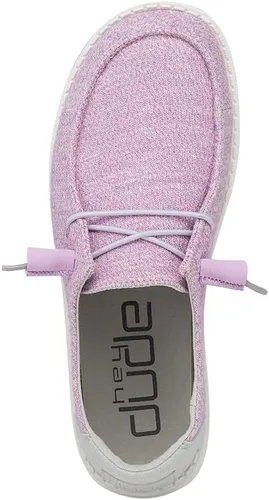 Vista 6 de Hey Dude Wendy - Mocasines de lona con cordones para mujer, zapatos cómodos y ligeros